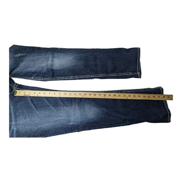 Silver Suki Womens Size W29/L32 Mid Straight Leg Stretchy Jeans Dark Wash - Picture 14 of 15